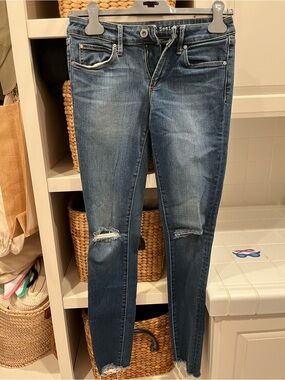 ARTICLES OF SOCIETY Medium Blue Distressed Skinny Jeans